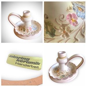 Vintage Pottery Candle Holder